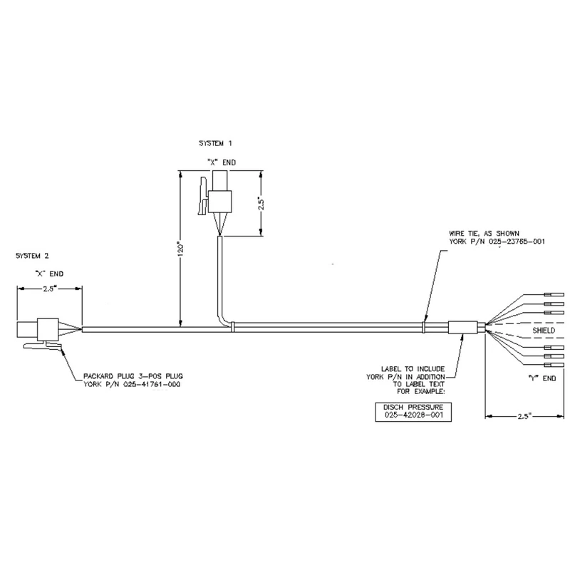 025-42028-002 - Wiring Harness by York
