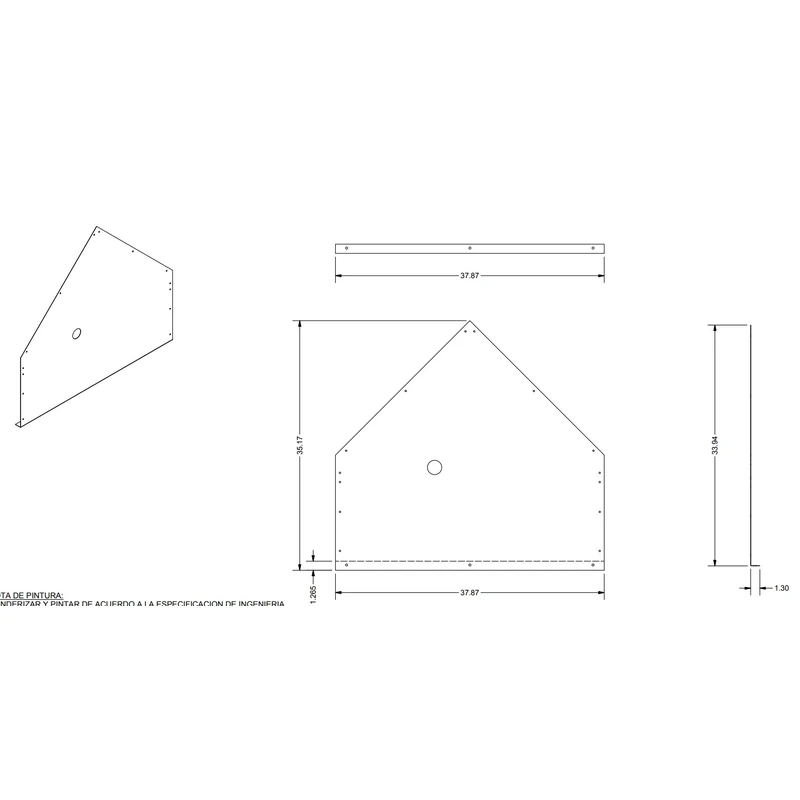 085-01429-005 - Panel Side Exh Hood 90-105 by York