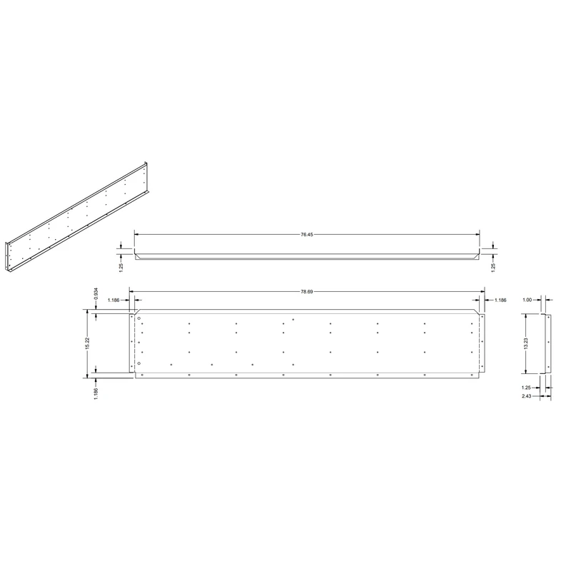 085-01431-000 - Panel Bottom 18 Ga by York