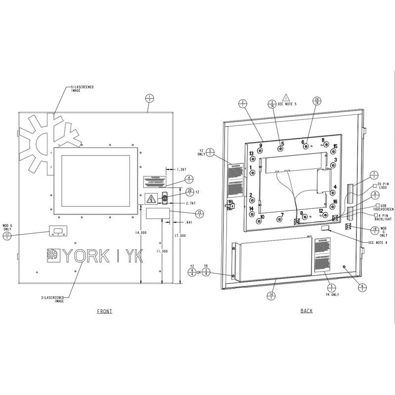 371-09647-003 - Hmi Install, YZ Kit by York