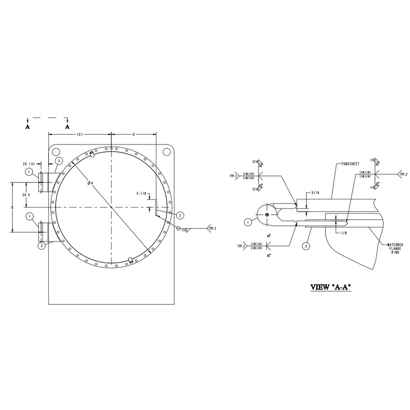 392-12090-003 - Hinge Kit 30.25 O.d. 150 WB by York