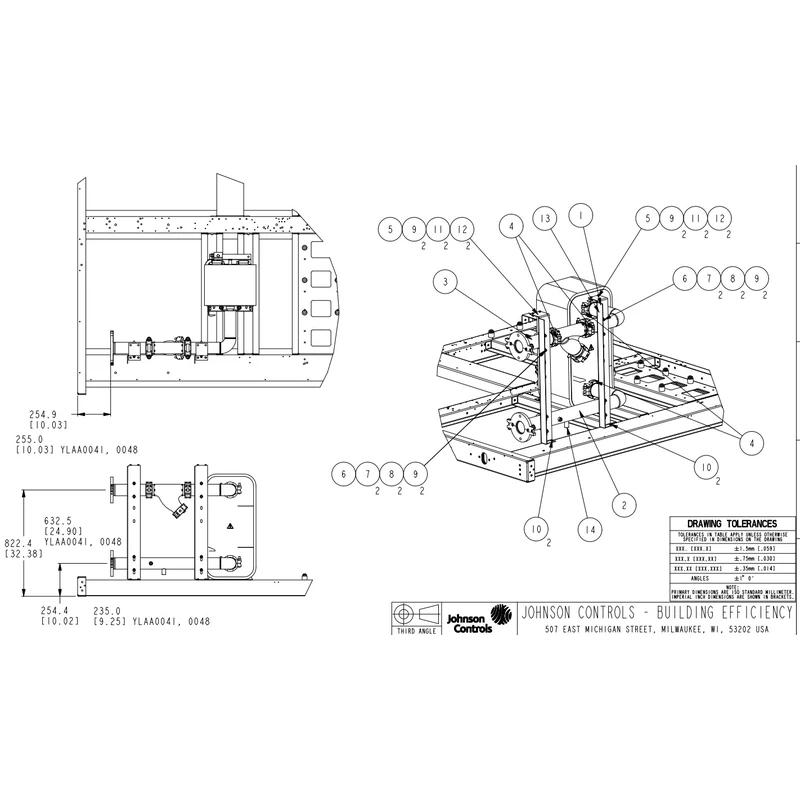 392-77613-000 - Extension Kit 4FAN YLAA by York