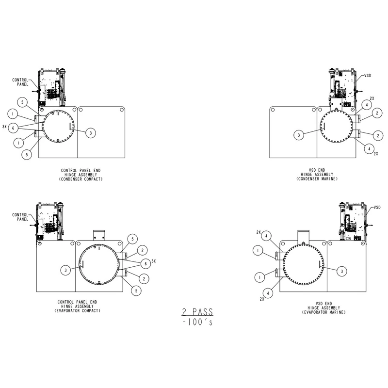 392-79032-109 - Hinge, Kit, 48 ID Btweld WB by York
