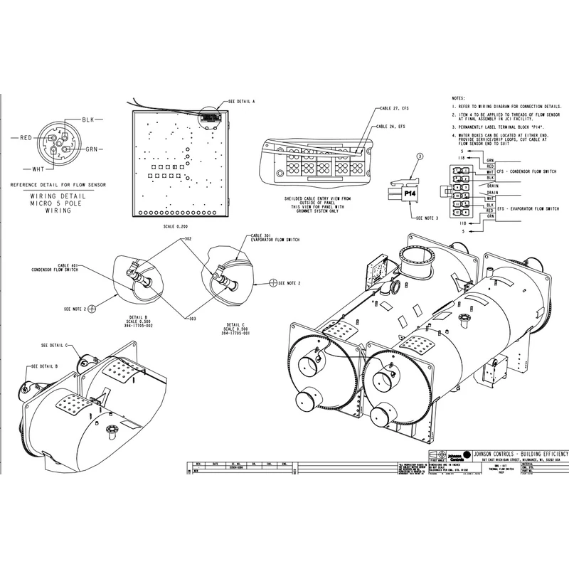 394-17705-002 - Kit Wiring, Condenser Flow Switch by York