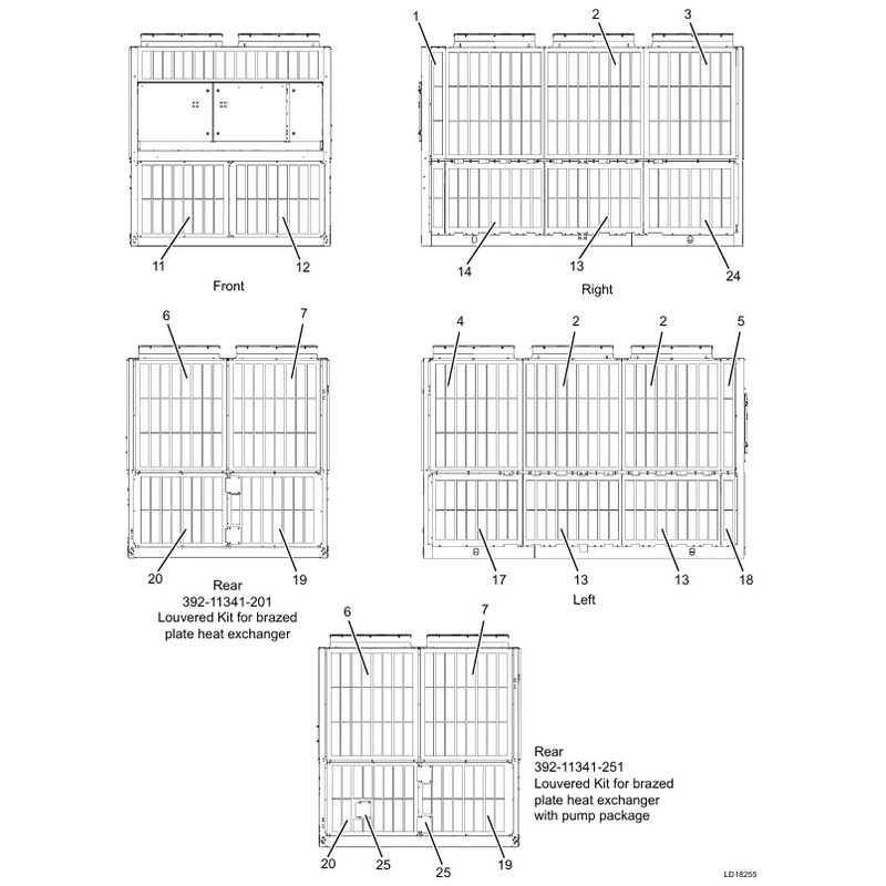 475-91492-203 - Grill/Louver YLAA Kit by York