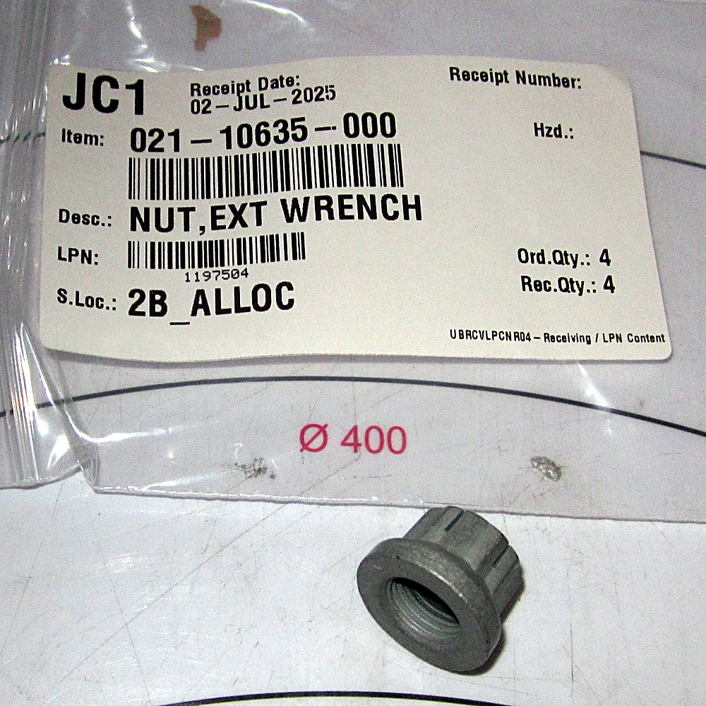 021-10635-000 - Nut External Wrench Flexloc by York