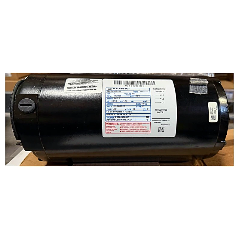 024-34980-201 - Motor, Fan Teao 8 Pole, 2 HP by York