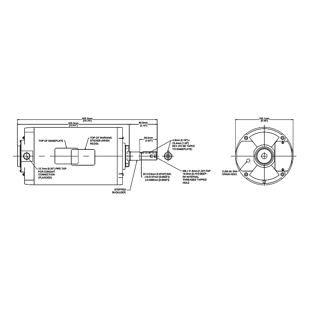 024-36873-208 - Motor, Fan Teao 2-HP 6 Pole by York