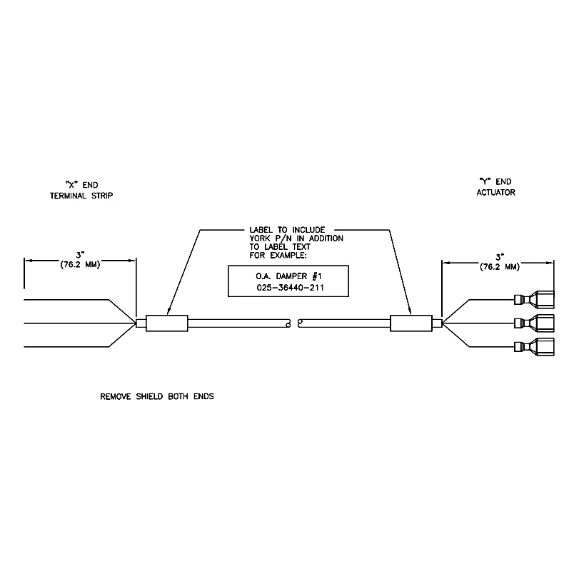 025-36440-215 - Harness Oa DAMPER1, with Fdbk by York