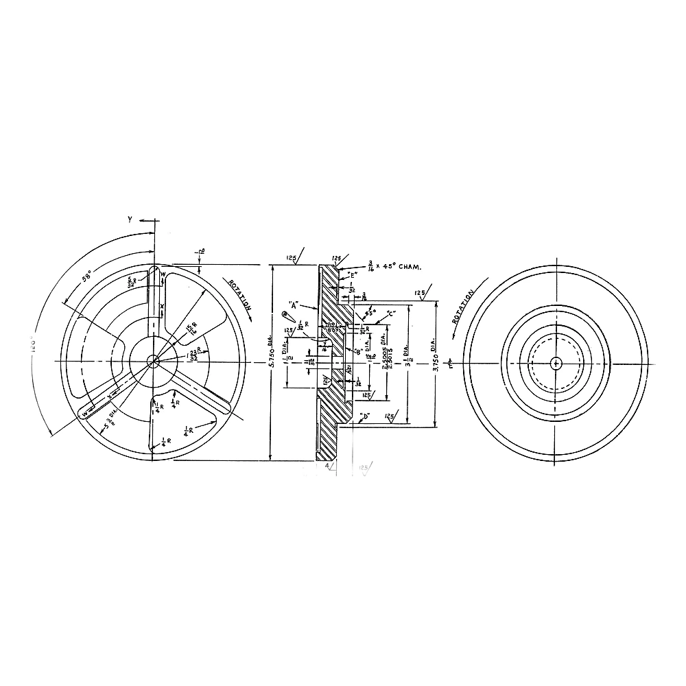 064-45845-000 - Collar 6 Diameter x 1-1/8 Lg by York
