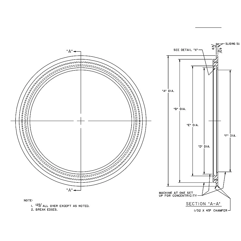 076-12695-013 - Ring Seal Labyrinth 10.10 Ey by York