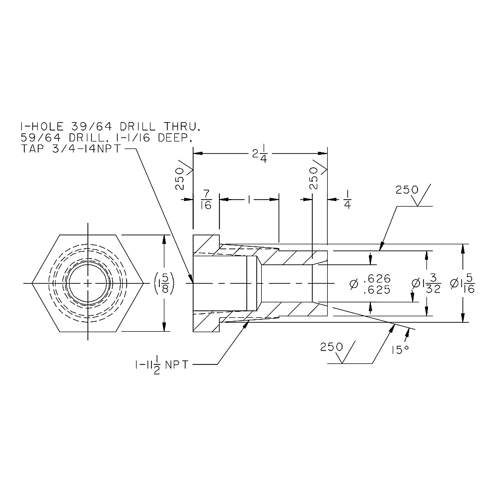 076-32785-000 - Adapter Equalizing Line 26 Diameter by York