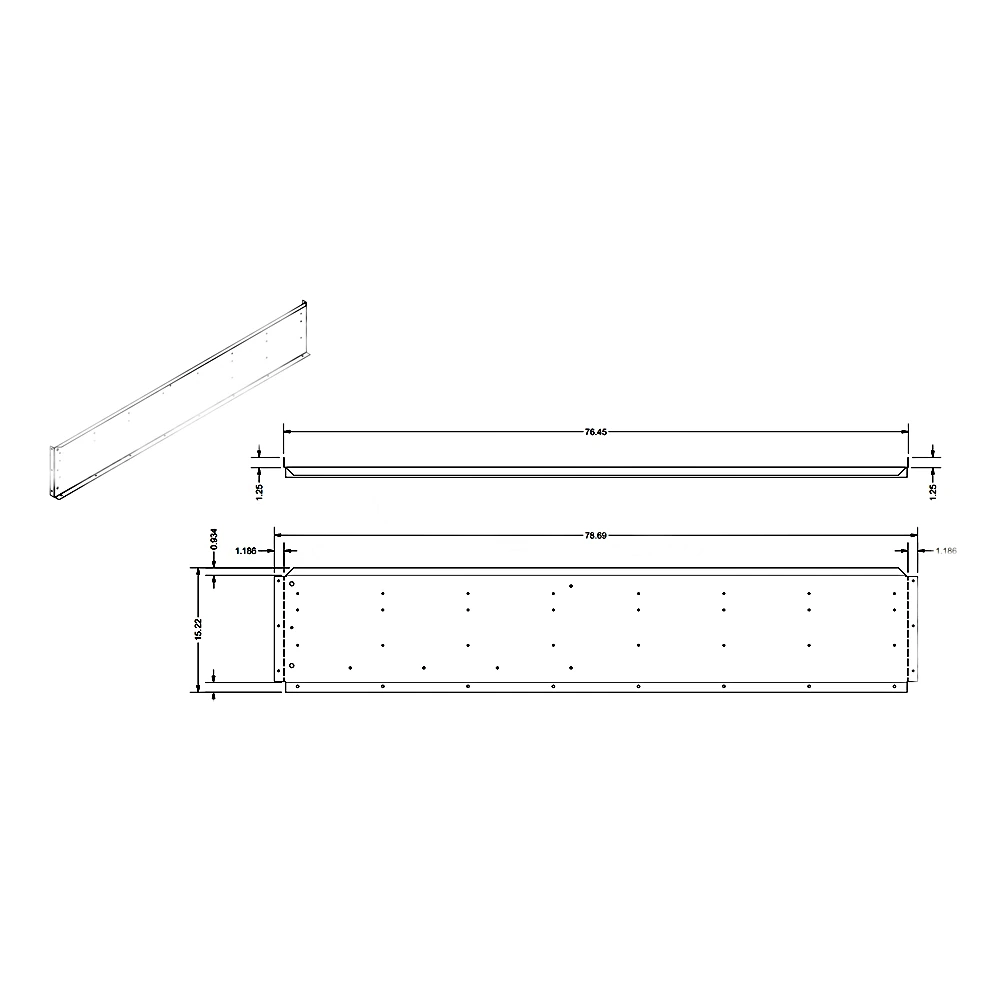 085-01431-000 - Panel Bottom 18 Ga by York