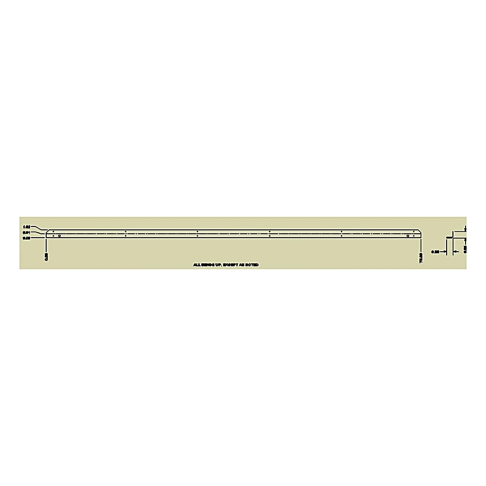 085-10000-125 - Panel End Hood Angle Brace by York