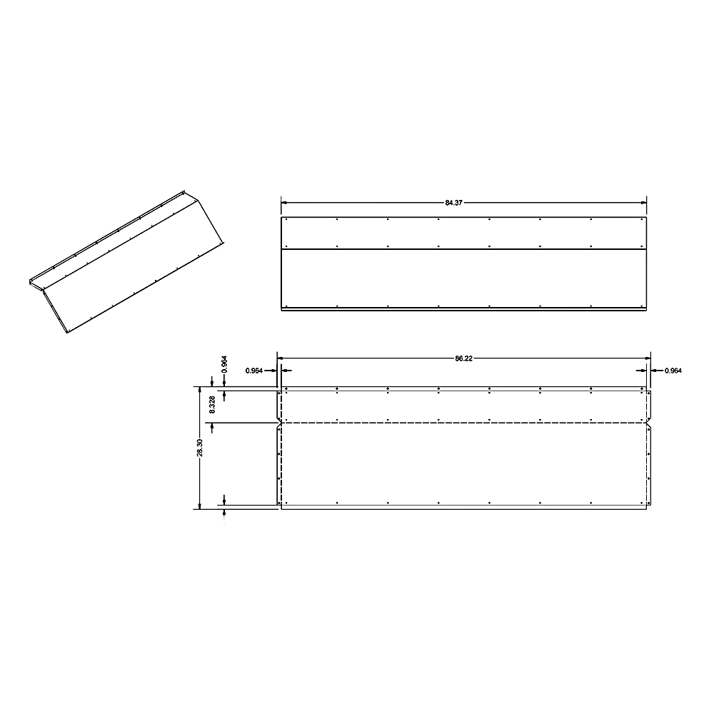 085-20026-064 - Panel Top Exhaust Hood by York