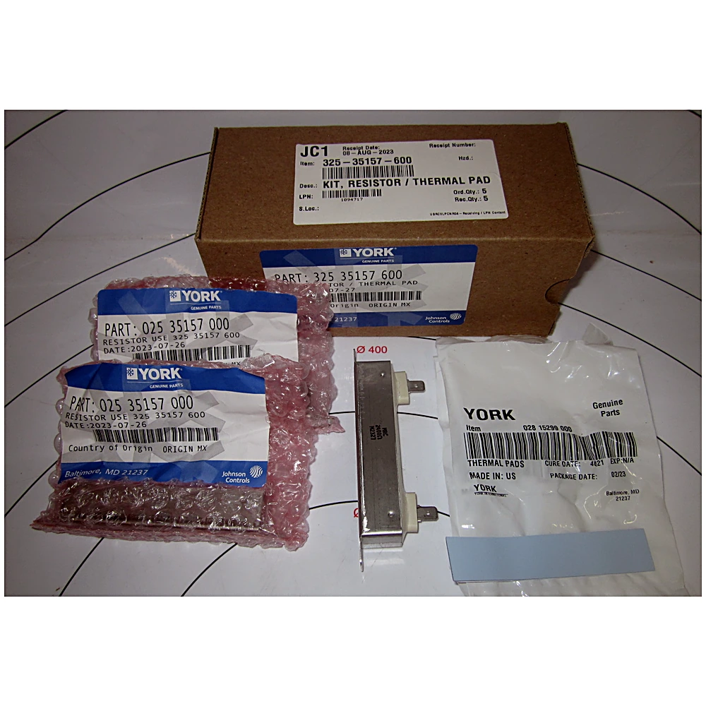 325-35157-600 - Resistor Kit, / Thermal Pad by York