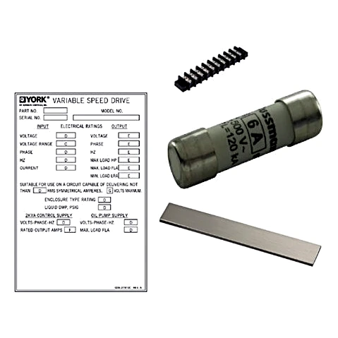 327-04225-003 - Fuse Kit 6 Amp 500 Volts by York