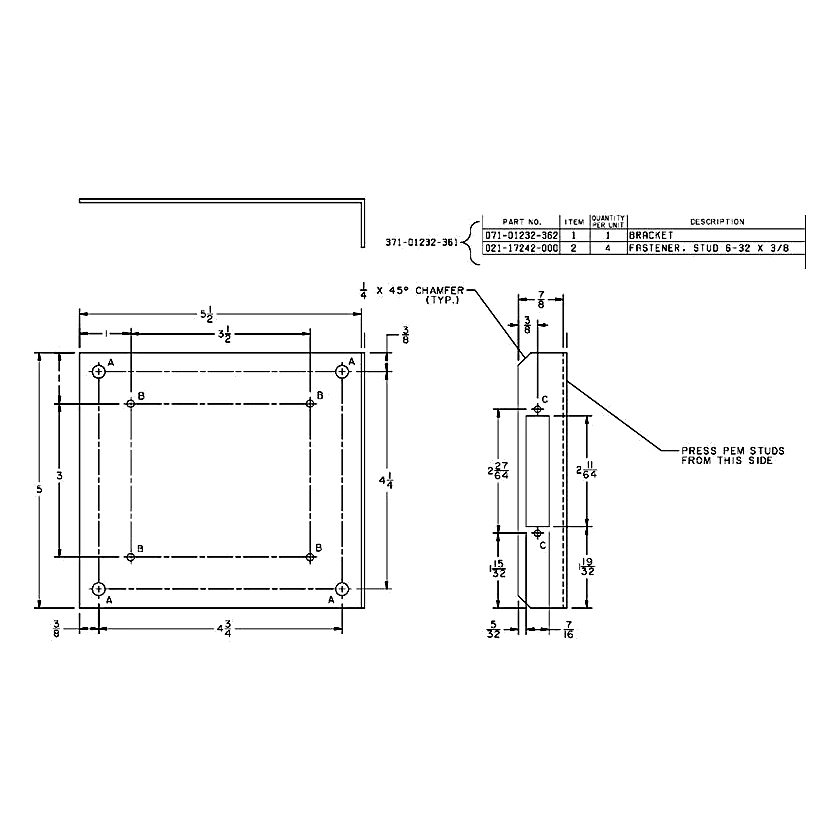 371-01232-361 - Bracket by York