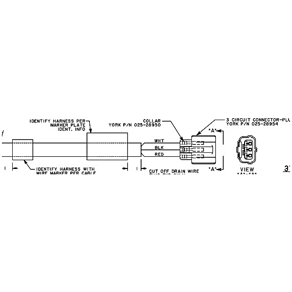 371-01260-232 - Harness Sensor by York