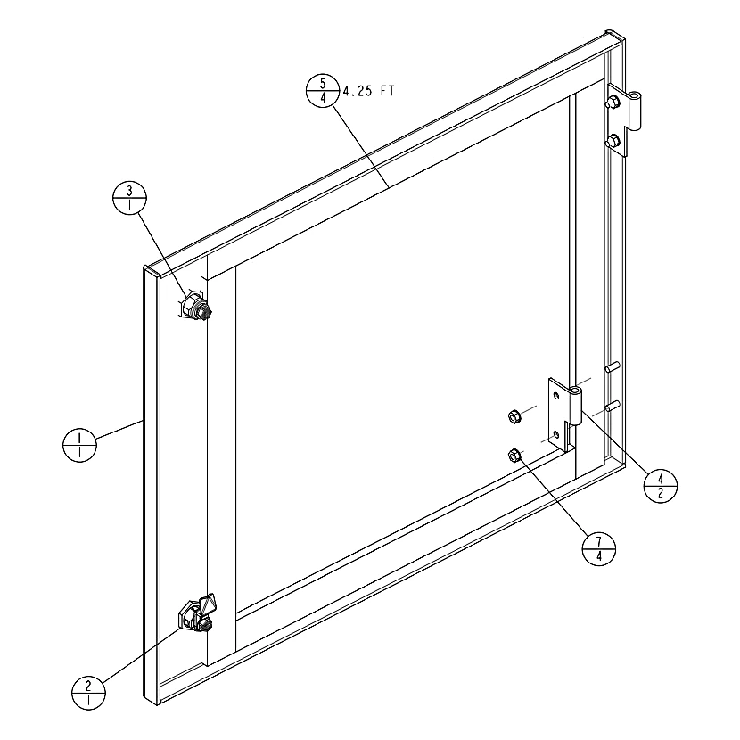 371-04178-318 - Enclosure, Door Display by York