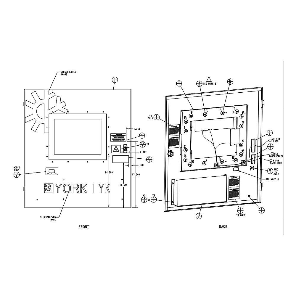 371-09647-003 - Hmi Install, YZ Kit by York