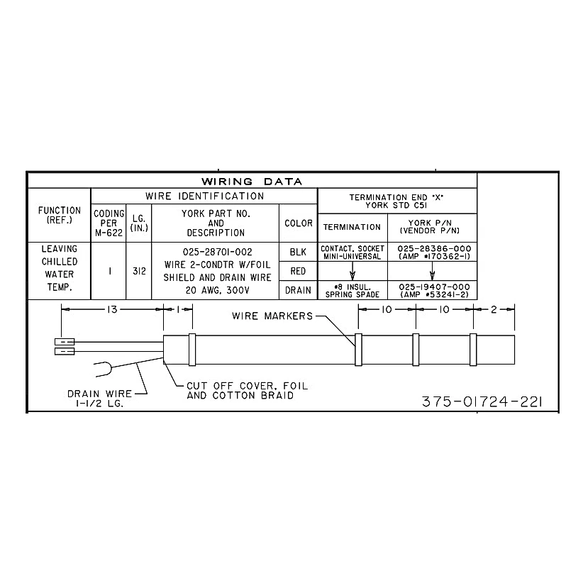 375-01724-227 - Wiring Harness by York