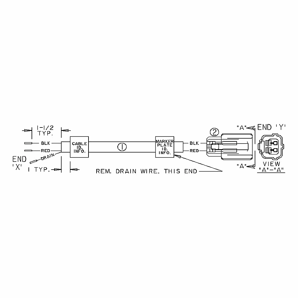 375-30432-407 - 2 Conductor Sensor Harness by York