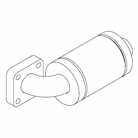 375-55738-000 - Muffler Mustang Discharge by York