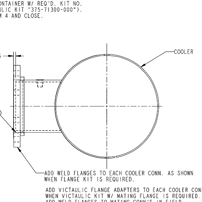 375-56103-100 - Kit, Flange and Companion by York
