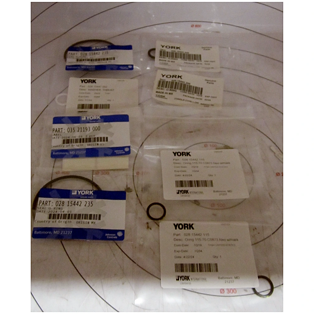 375-65117-002 - O-Ring Kit 2 Inch Valve by York