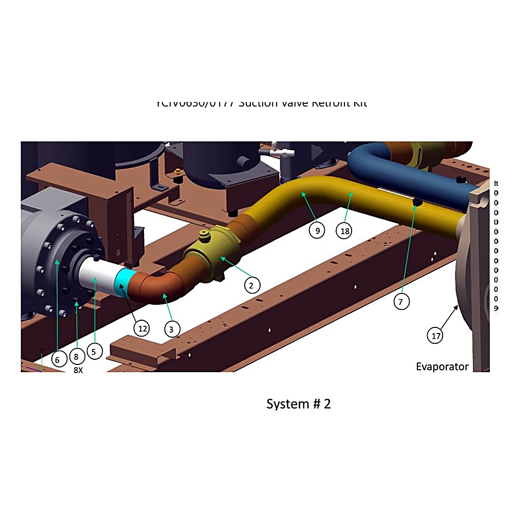 375-66920-600 - Suction Valve Retrofit Kit by York