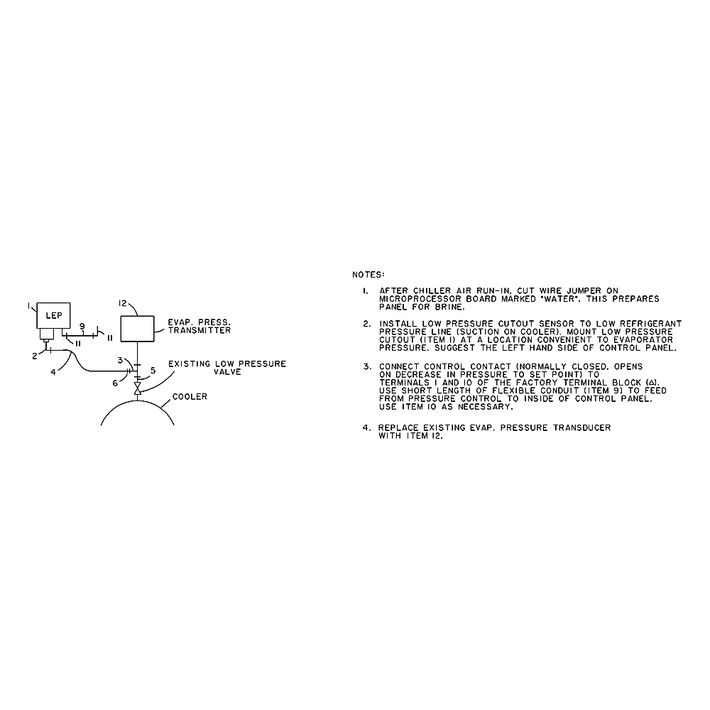 376-72091-016 - Kit Low Pressure Cutout Brine by York