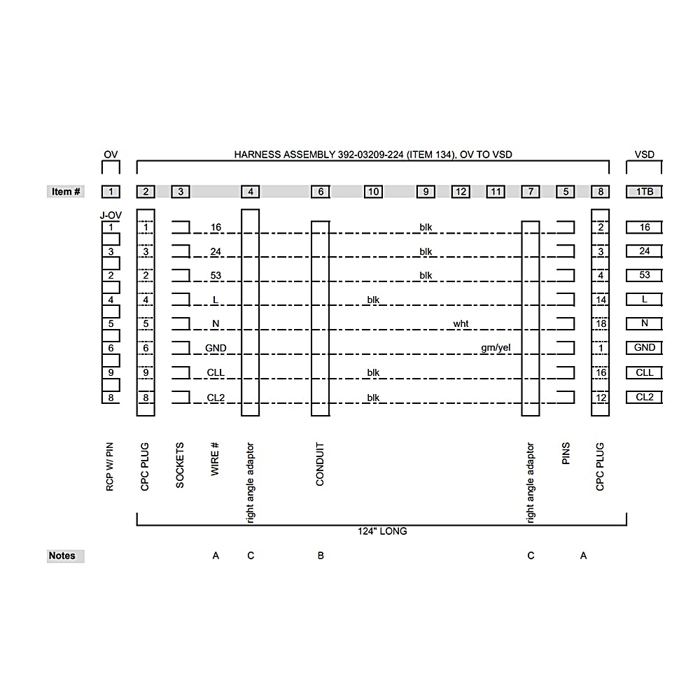392-03209-224 - Wiring Harness YMC2 by York