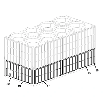 392-22434-223 - Louver Parts, Upper Kit by York