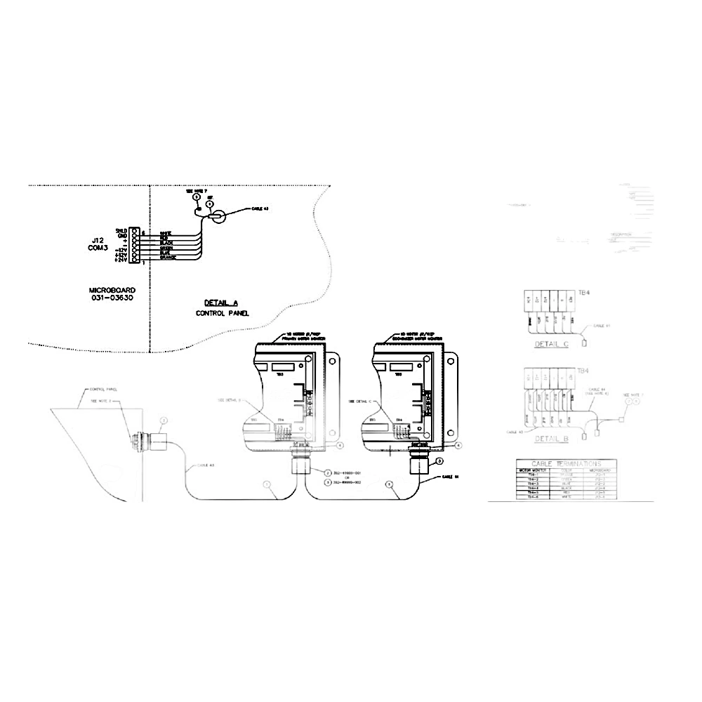 392-49999-001 - Wiring Motor Monitor by York