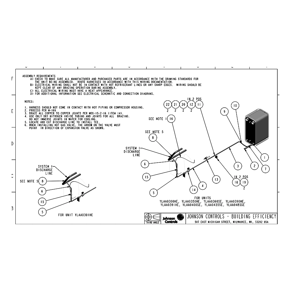 392-73720-352 - Kit, Hot Gas by-Pass YLAA by York