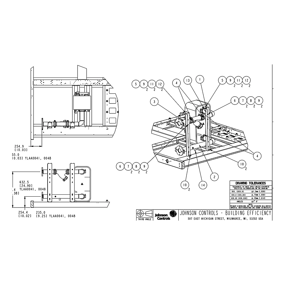 392-77613-000 - Extension Kit 4FAN YLAA by York