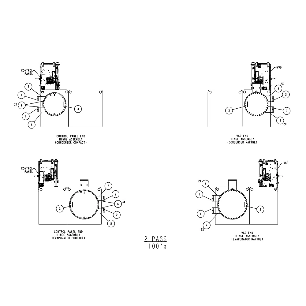 392-79032-109 - Hinge, Kit, 48 ID Btweld WB by York