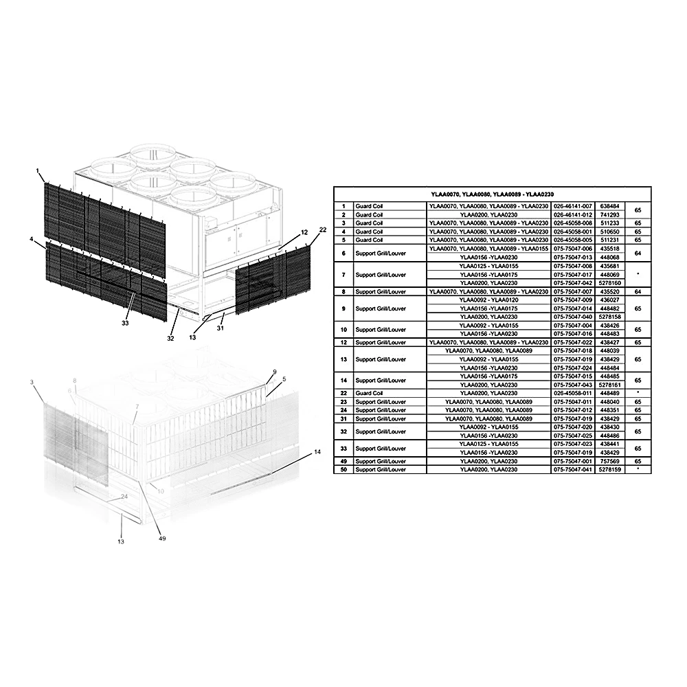475-91492-101 - Grill Full YLAA Kit by York