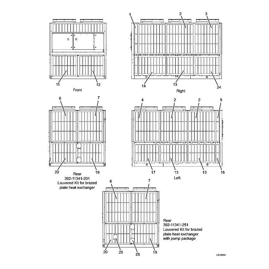 475-91492-203 - Grill/Louver YLAA Kit by York