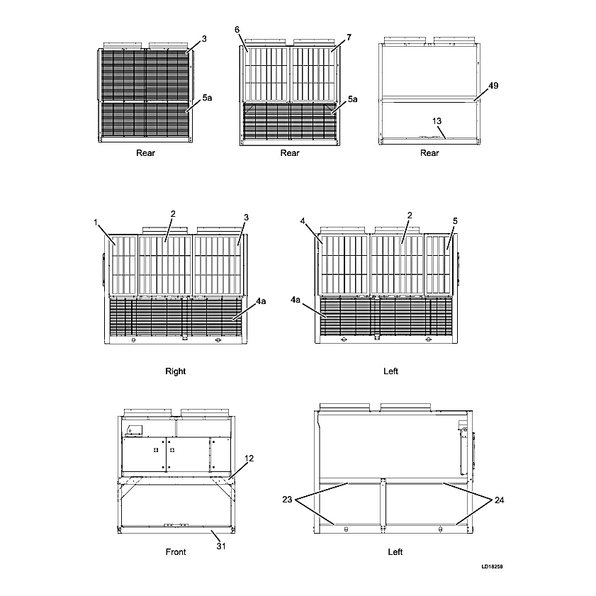 475-91492-303 - Grill/Louver YLAA Kit by York