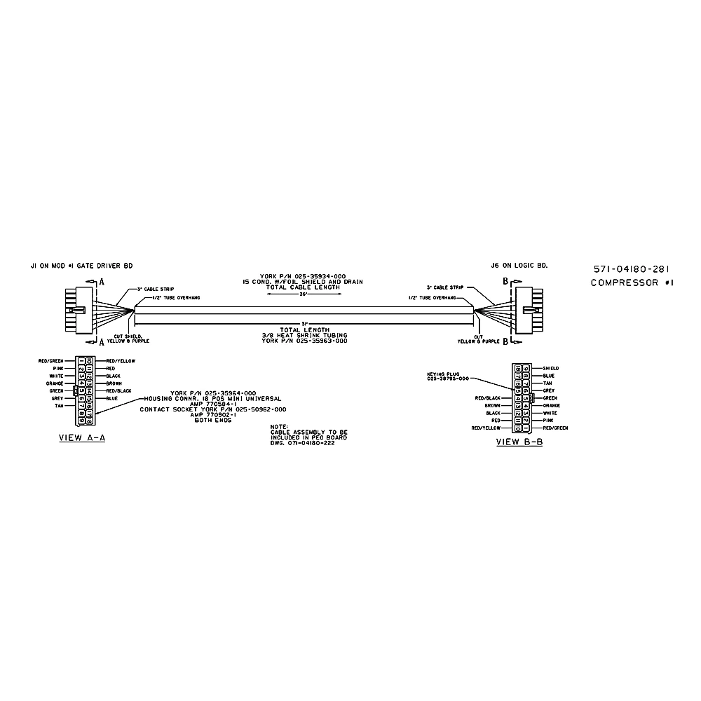 571-04180-281 - Wiring Harness by York