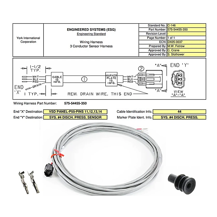 575-54455-350 - Wiring Harness by York