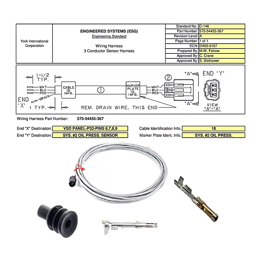 575-54455-367 - Wiring Harness by York