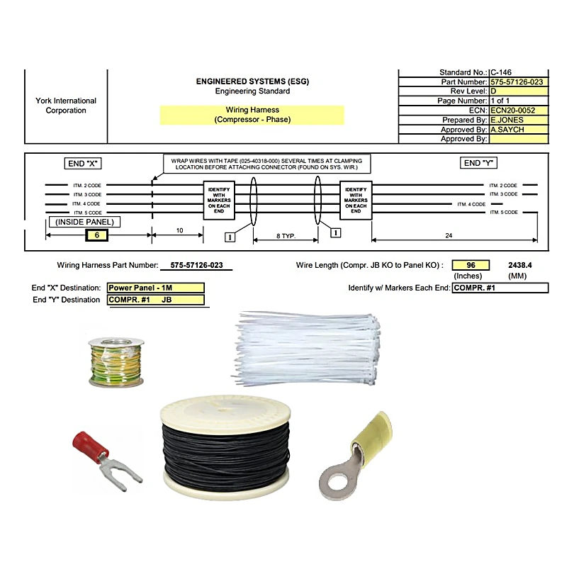 575-57126-023 - Wiring Harness by York