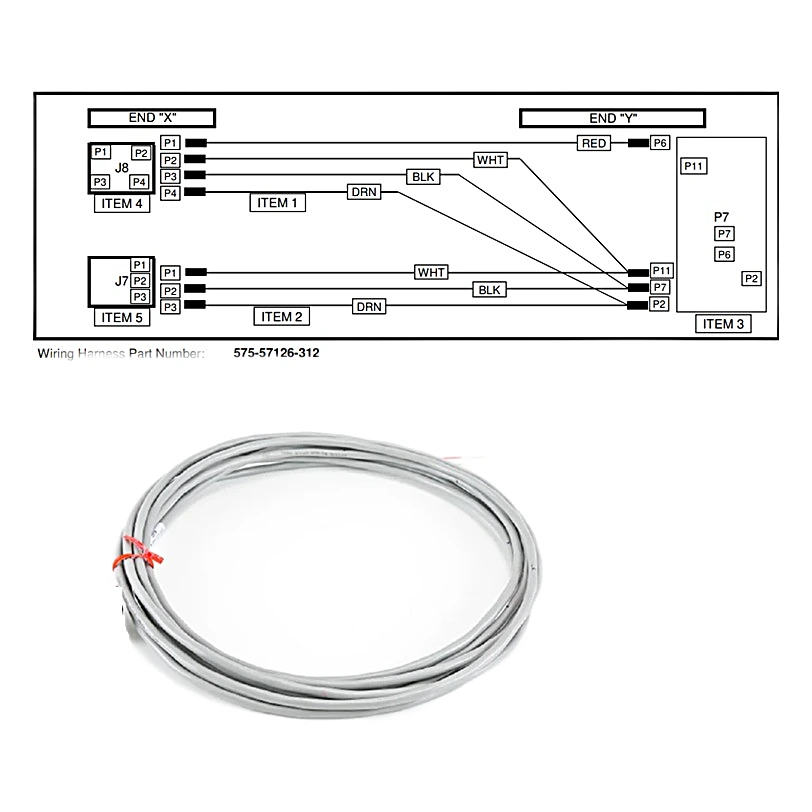 575-57126-312 - Wiring Harness Drawing. Revision by York