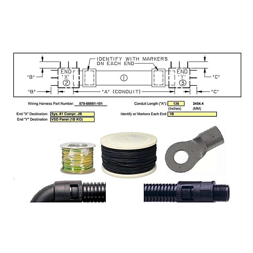 575-66981-101 - Harness Mustang Compressor by York