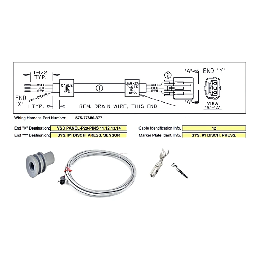 575-77880-377 - Wiring Harness by York