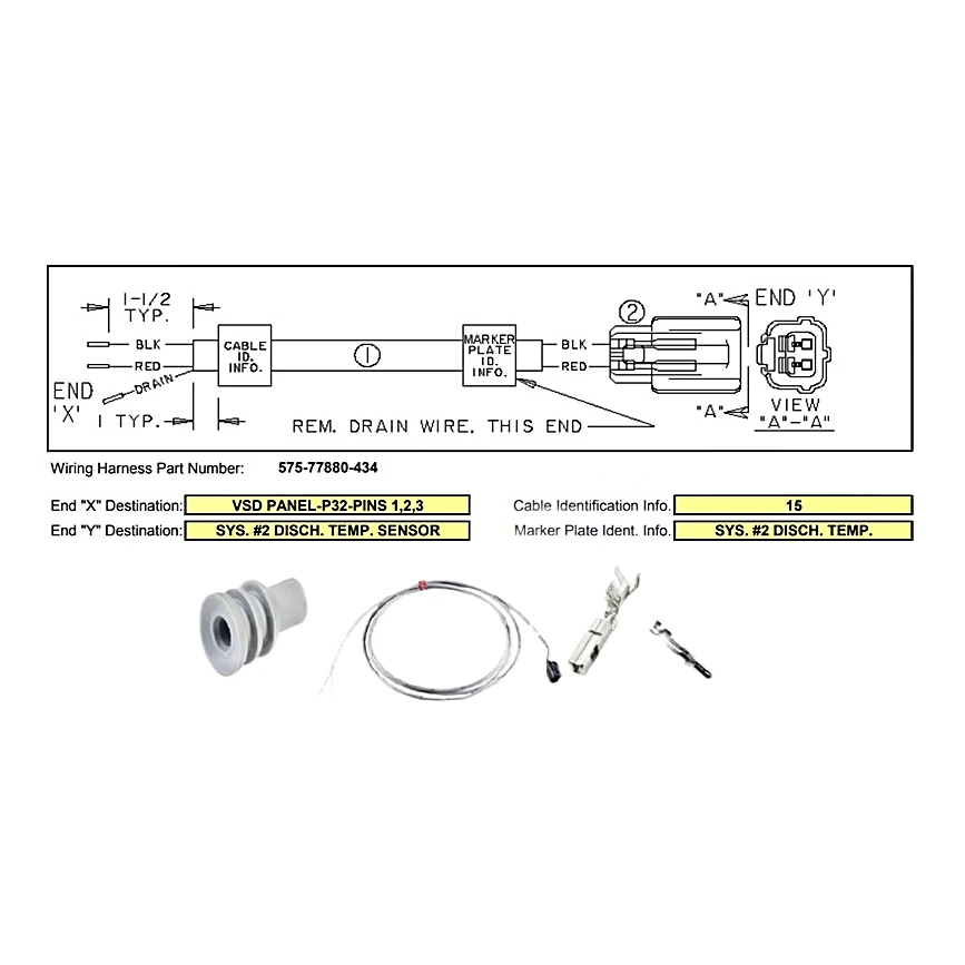 575-77880-434 - Wiring Harness by York