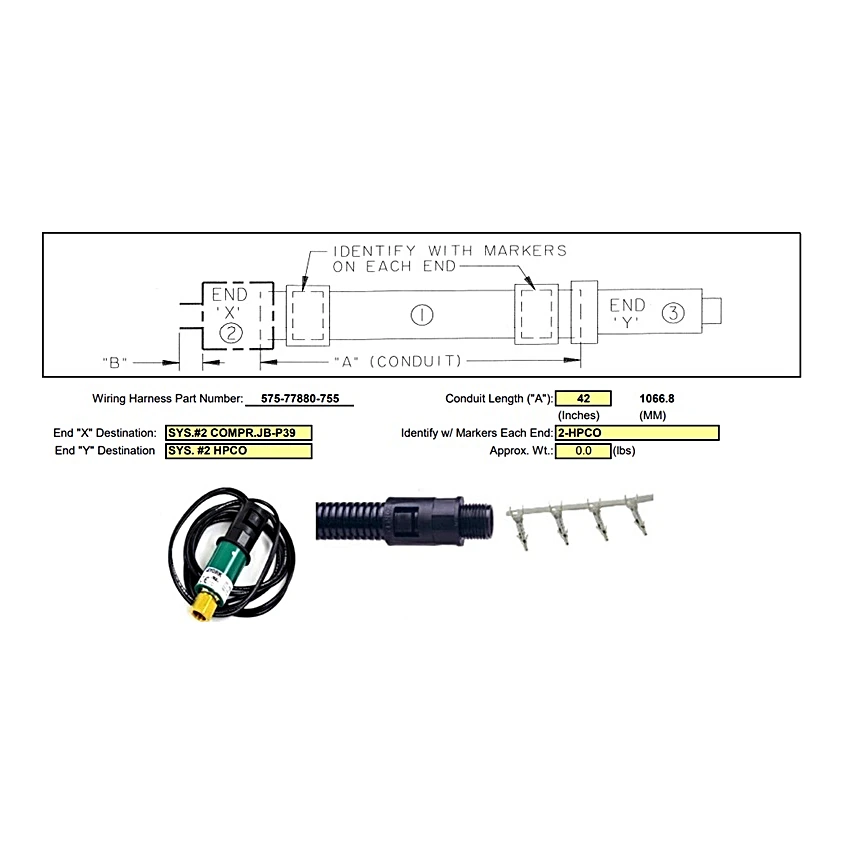 575-77880-755 - Wiring Harness by York